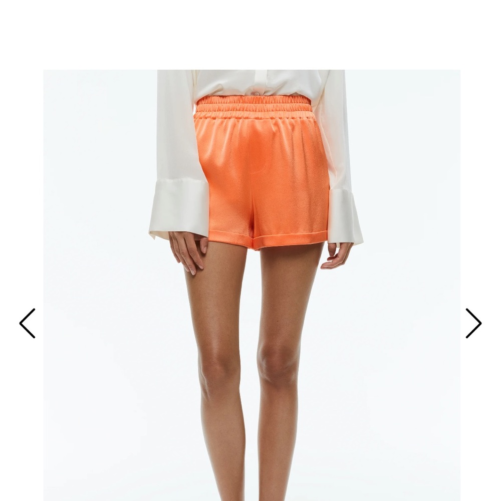Alice + Olivia RICHIE CUFFED LOW RISE BOXER SHORT